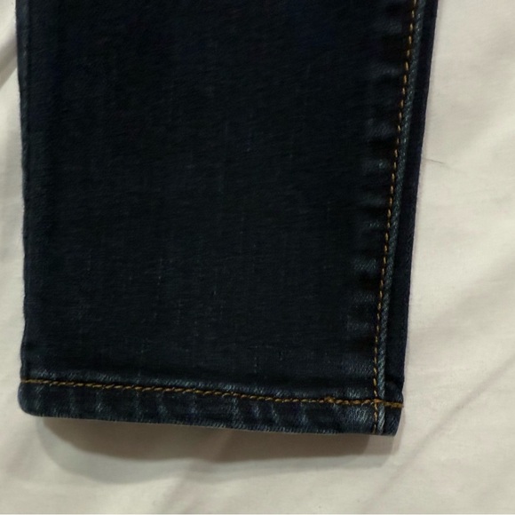 American Eagle Outfitters Jegging Skinny Jeans Stretch Y2K Dark Blue Size 2 Long - Picture 6 of 7